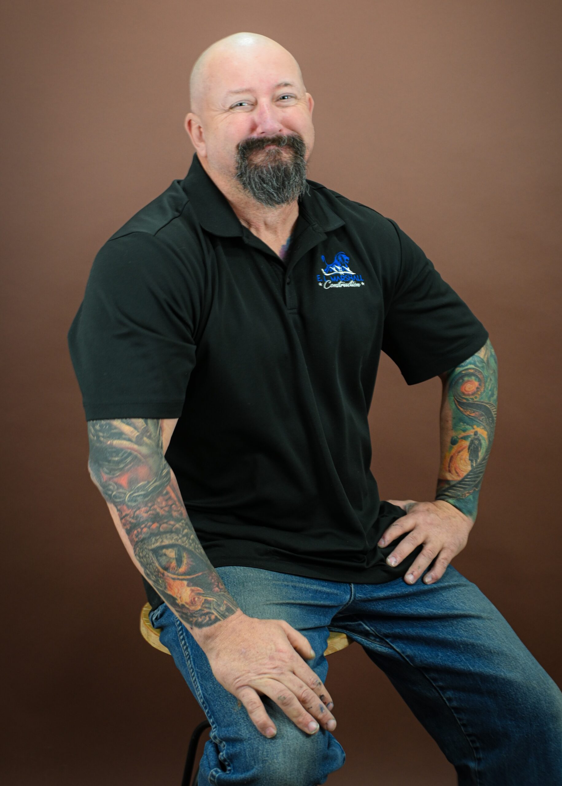 Elmer Marshall, Owner and craftsman at Country Charm Venue.  Photo by Becca Kistler of Lash & Lens Studio, LLC.