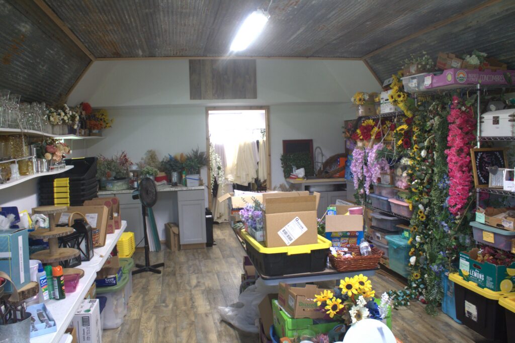 Wedding décor barn included with every wedding package at Country Charm Event Venue